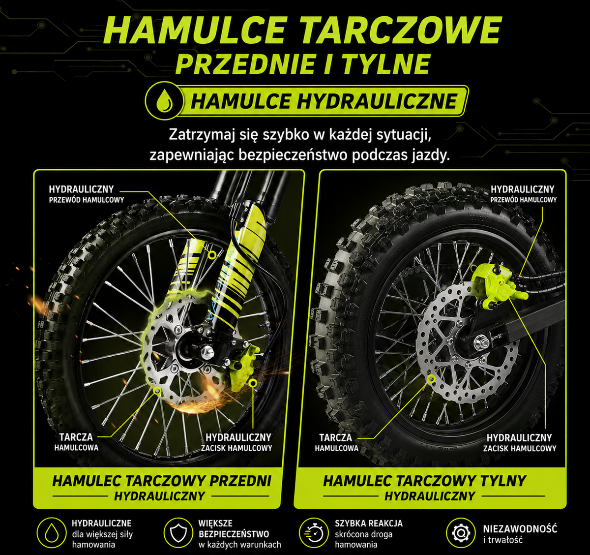 VALTINSU EM5 Pro Czarny - 4800W Elektryczny Cross Off-Road 60V 27Ah 80km/h